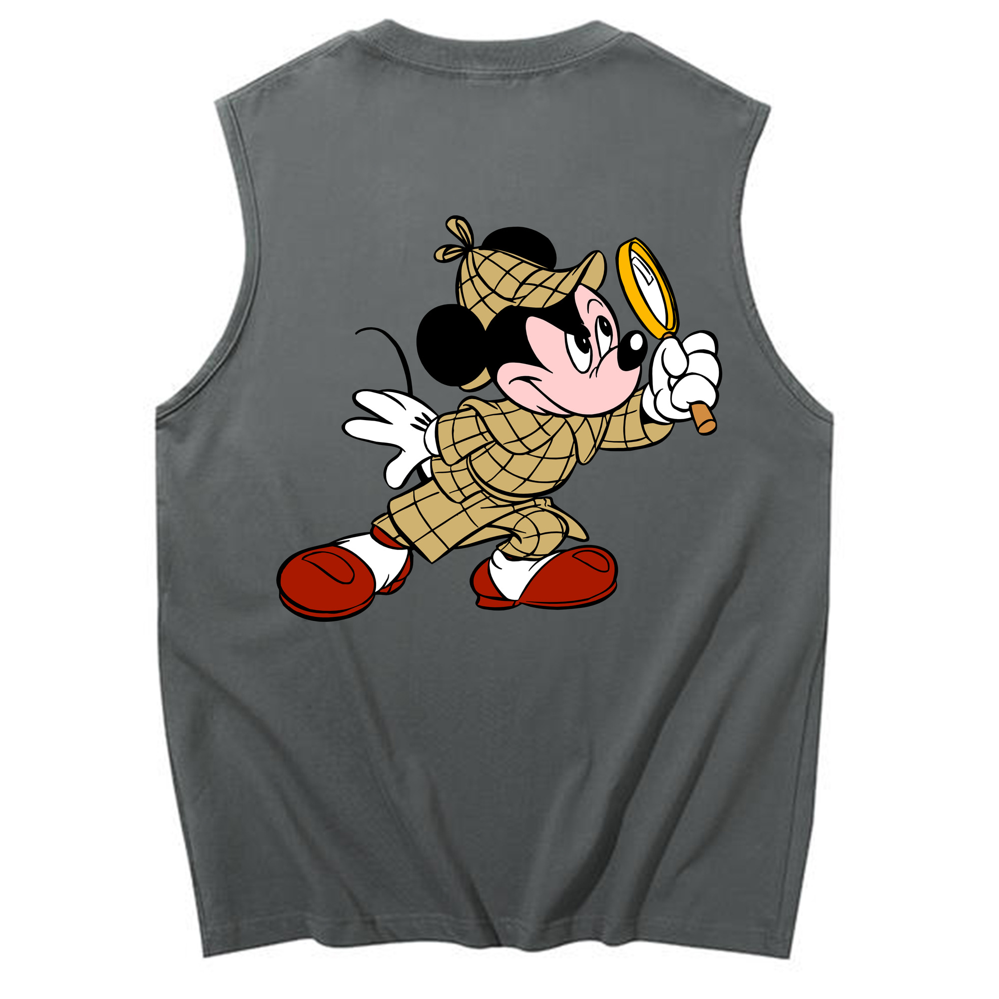 （画像用） ミッキーマウス Mickey Mouse コットン100％タンクトップ（背面プリント）